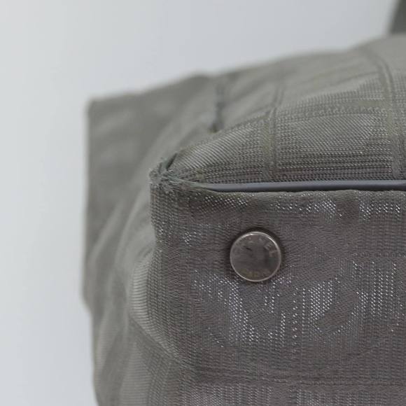 CHANEL New Travel Line Tote Bag Nylon Silver CC Auth bs15032 - Picture 16 of 16